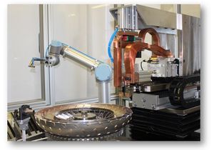 machine à équilibrer automatique / verticale / dynamique / pour roue de turbine