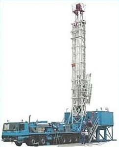 foreuse de puits géothermiques / montée sur camion / rotative / hydraulique