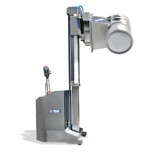 gerbeur électrique / à conducteur accompagnant / pour fûts / à contrepoids