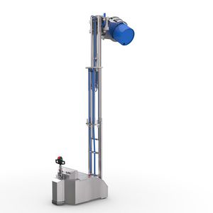 gerbeur électrique / à conducteur accompagnant / pour fûts / à contrepoids