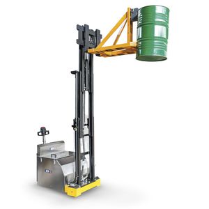 chariot de manutention / en métal / porte fût / électrique