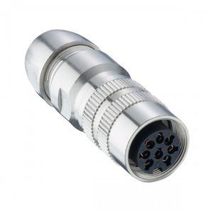 connecteur RF / circulaire / femelle / à visser