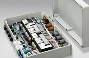 coffret électrique équipé / en plastique / pour distribution électrique / préassemblé