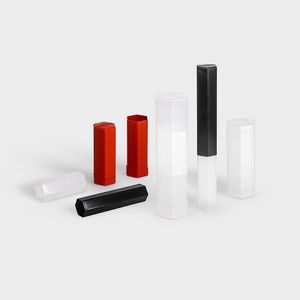 tube d'emballage en plastique / rond