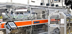 fardeleuse automatique / pour bouteilles / pour barquettes / pour film thermorétractable