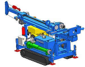 foreuse multi fonction / sur chenilles / fond de trou / hydraulique