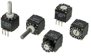 commutateur rotatif / de sélection / multipolaire / PCB