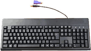 clavier de bureau / à touches mécaniques / sans dispositif de pointage / Azerty