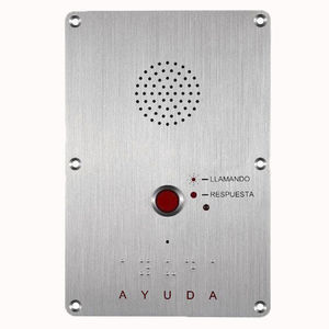 interphone pour ascenseur / d'urgence / audio / étanche