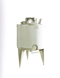 cuve en acier inoxydable / chauffante / avec agitateur / verticale