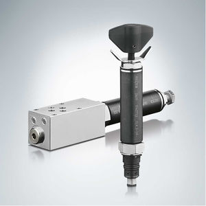vanne à commande hydraulique / de réduction de pression / pour huile / à visser