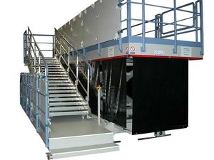 plateforme de travail / avec garde corps de sécurité / hydraulique