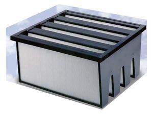 filtre à air / en panneaux / plissé / grand débit