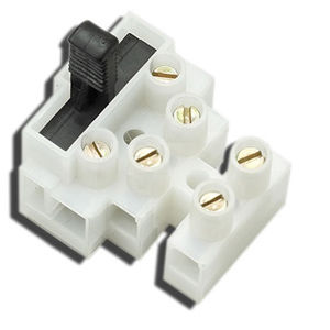 bloc de jonction à fusible / à connexion à vis / pour jeu de barres / bipolaire