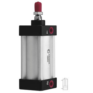 vérin pneumatique / double effet / en acier inoxydable / en aluminium