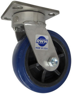 roulette fixe / à platine / pour fortes charges / monobloc