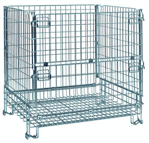 caisse-palette grillagée / de transport / de stockage / gerbable