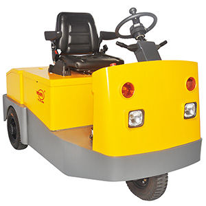 tracteur électrique / à 3 roues / à conducteur porté assis / de remorquage