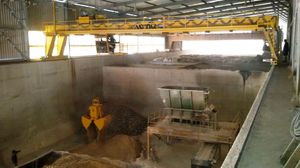 pont roulant monopoutre / pour produits en vrac