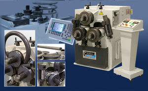machine de cintrage hydraulique / de tubes / de profilés / à 3 galets moteurs