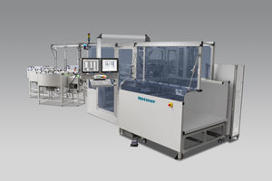 machine de découpe pour matières plastiques / de tuyau flexible / de marquage / pour l'industrie automobile