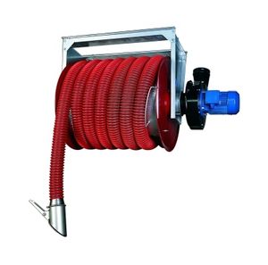 enrouleur de tuyau / motorisé / à rappel automatique / pour gaz d'échappement