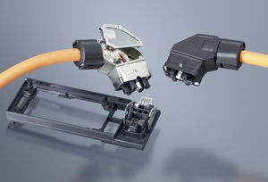 connecteur hybride / Ethernet / rectangulaire / modulaire