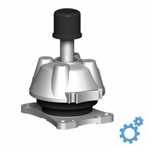 support antivibratoire conique / en élastomère / pour pompe