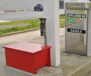 caisse en acier / de stockage / de sel