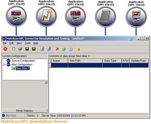 logiciel OPC / de simulation de serveur