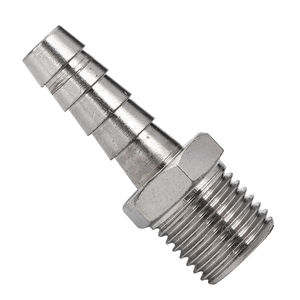 raccord cannelé / droit / hydraulique / pneumatique