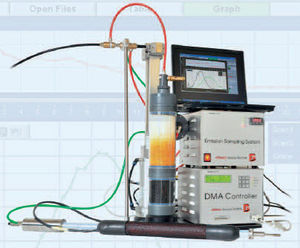 système d'échantillonnage de particules / de gaz / à flux continu / pour analyse