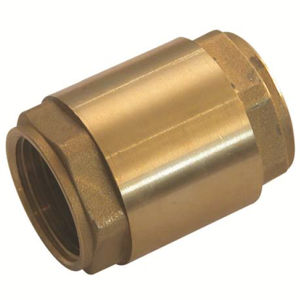clapet anti-retour à disque / femelle-femelle / pour eau potable / en laiton