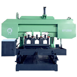 machine à scier à ruban / pour cuivre / pour tube / avec système de refroidissement