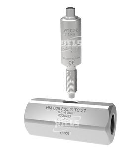 débitmètre à turbine / pour liquides / en ligne / en acier inoxydable