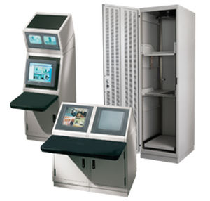 armoire informatique / rack / sur pied / en métal