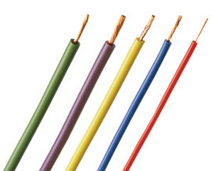 fil monoconducteur isolé / en cuivre / en silicone / multibrin