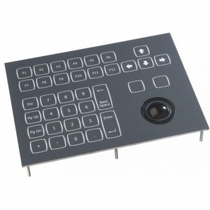 clavier encastrable / 38 touches / avec trackball / compact