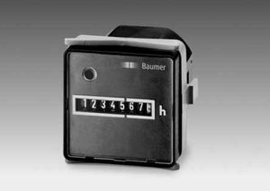 compteur horaire / analogique / électromécanique / monté sur panneau
