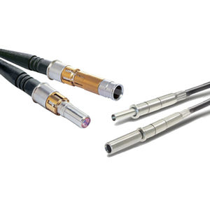 connecteur de données / fibre optique / droit / à faisceau dilaté