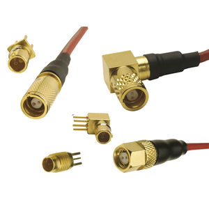connecteur PCB / coaxial / quadrax / twinaxial