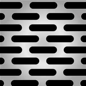 tôle perforation longue / en acier