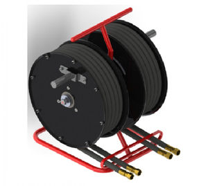 enrouleur de tuyau hydraulique / manuel / fixe / double