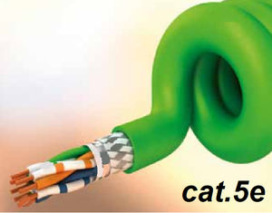 câble électrique de données / Ethernet / résistant aux flammes / spiralé