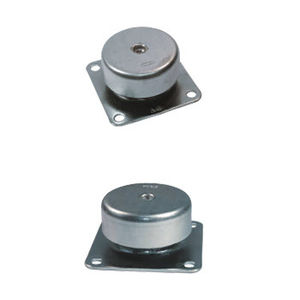 support antivibratoire cylindrique / en métal / en élastomère / machine