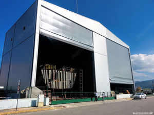 portes à empilement / industrielles / de hangar / pour chantiers navals