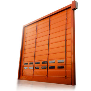 portes rapides / à empilement / en acier / en tissu