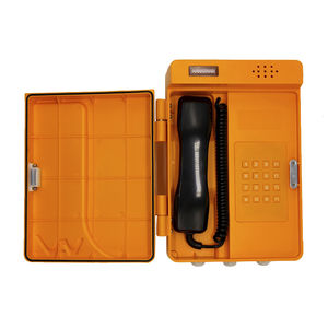 téléphone IP66 / avec porte de protection / mural / résistant aux intempéries