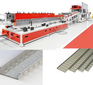 ligne de profilage pour chemin de câbles / de découpe / poinçonnage / automatique