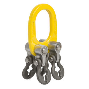 anneau de levage pour élingues chaînes 4 brins réglables / articulé / forgé
